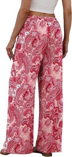 Wide-Leg Paisley Print Pants image 4